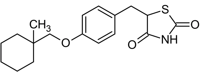Chemical Structure - Ciglitazone, PPARgamma agonist (AB141139)