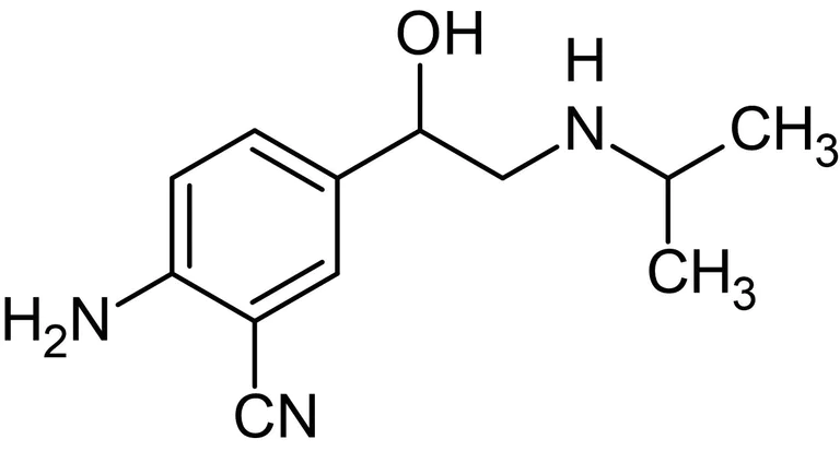 Chemical Structure - Cimaterol, beta adrenoceptor agonist (AB120954)