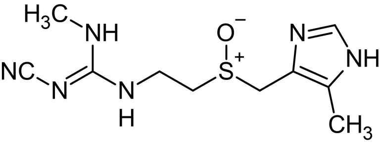 Chemical Structure - Cimetidine sulfoxide, H2 receptor antagonist (AB145096)