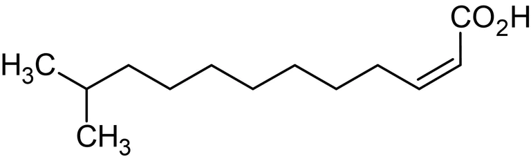 Chemical Structure - cis-11-Methyl-2-dodecenoic acid, Diffusible signal factor (AB145274)