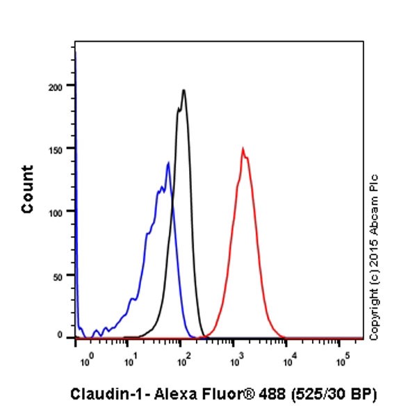 Flow Cytometry (Intracellular) - Anti-Claudin 1 antibody [EPRR18871] - BSA and Azide free (AB238949)