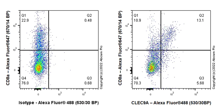 Flow Cytometry (Intracellular) - Anti-CLEC9A antibody [EPR24271-117] (BSA and Azide free) (AB300434)