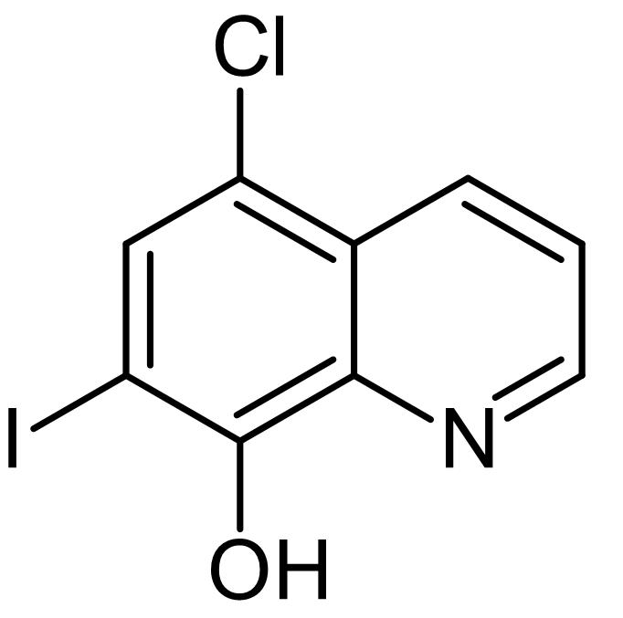 Chemical Structure - Clioquinol, Metal chelator and ionophore (AB120355), expandable thumbnail