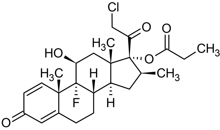 Chemical Structure - Clobetasol propionate, Glucocorticoid (AB142856)