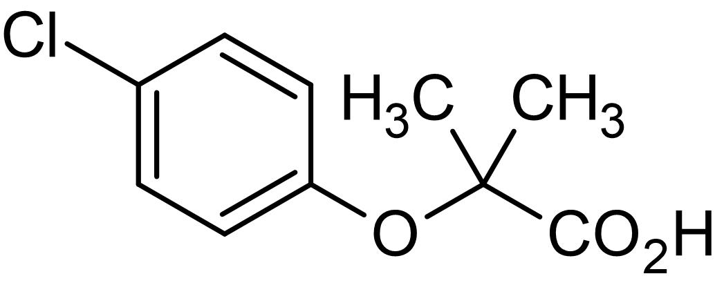 Chemical Structure - Clofibric acid, PPARalpha agonist (AB120833), expandable thumbnail