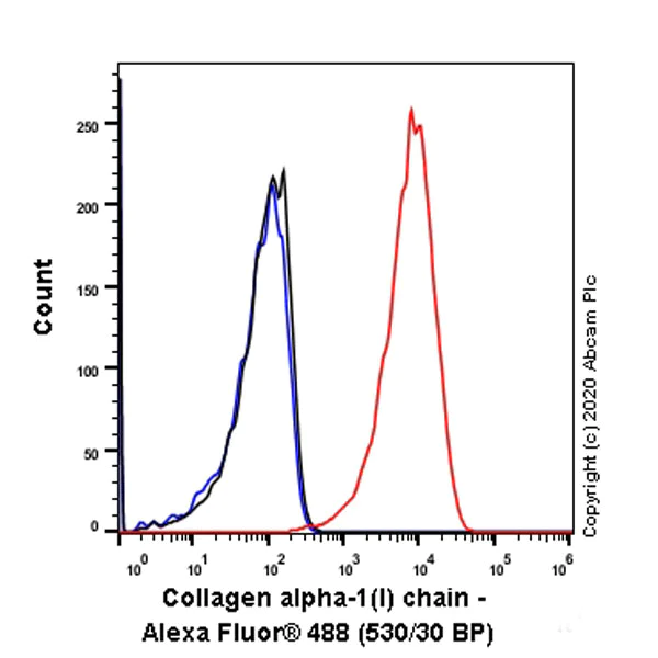 Flow Cytometry (Intracellular) - Anti-Collagen I antibody [EPR24331-53] - BSA and Azide free (AB279711)