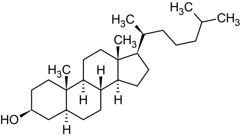 Chemical Structure - Coprostanol, Cholesterol derivative (AB143882)