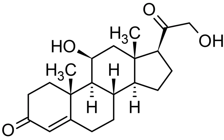 Chemical Structure - Corticosterone, endogenous steroid hormone (AB143597)