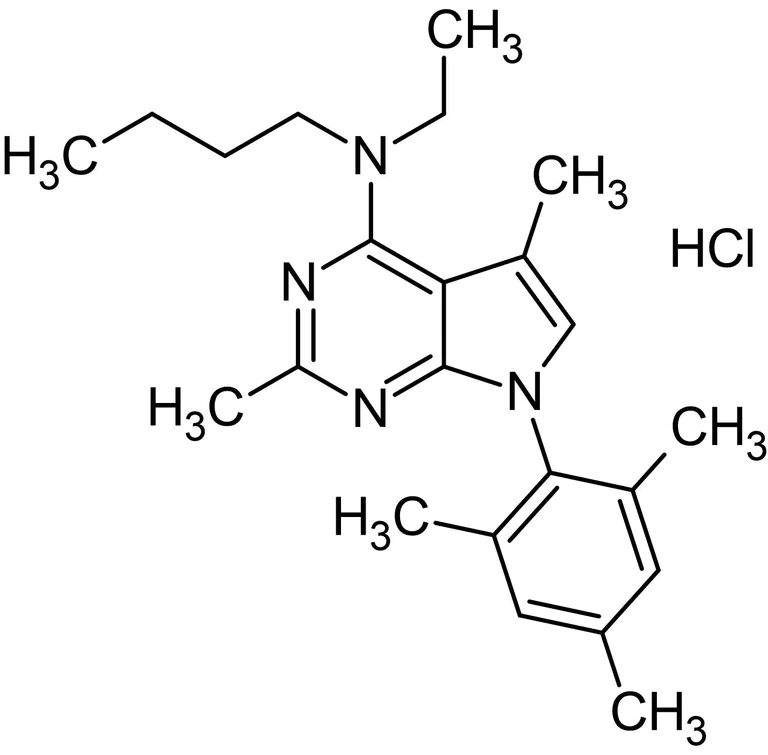 Chemical Structure - CP 154526 hydrochloride, non-peptide CRF1 receptor antagonist (AB141429)