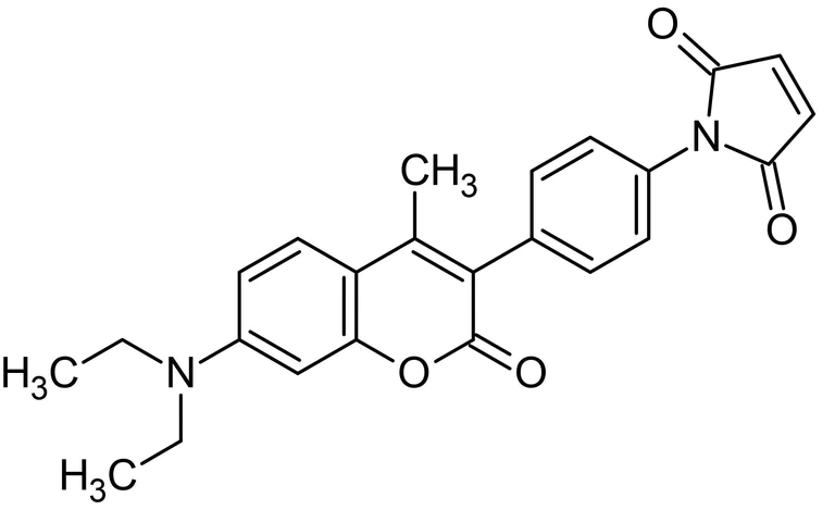 Chemical Structure - CPM, Thiol-reactive fluorescent probe (AB145275)