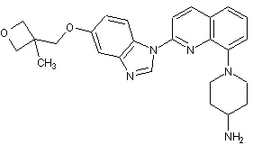 Chemical Structure - Crenolanib (CP-868596) (AB273385)