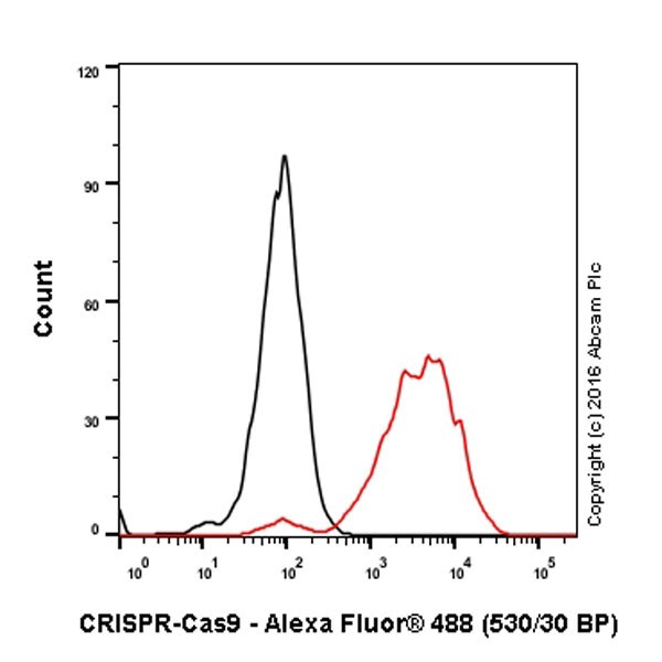 Flow Cytometry (Intracellular) - Anti-CRISPR-Cas9 antibody [EPR19633] (AB202657), expandable thumbnail