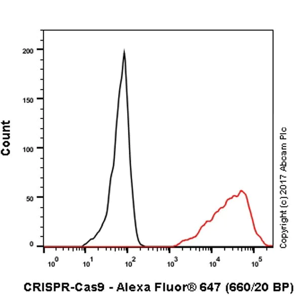 Flow Cytometry (Intracellular) - Anti-CRISPR-Cas9 antibody [EPR19795] - BSA and Azide free (AB223153)