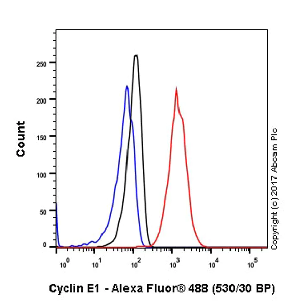 Flow Cytometry (Intracellular) - Anti-Cyclin E1 antibody [EPR194] (AB133266)