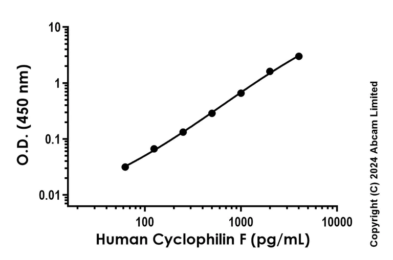 Sandwich ELISA - Anti-Cyclophilin F antibody [EPR24492-160] - BSA and Azide free (Detector) (AB285058)