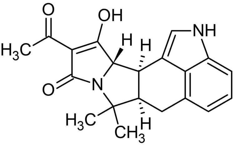 Chemical Structure - Cyclopiazonic acid from Penicillium grisefulvum, Ca2+-ATPase inhibitor (AB120300)
