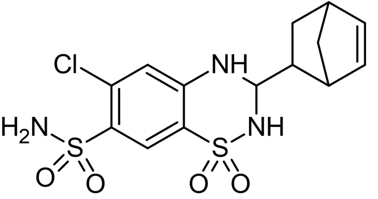 Chemical Structure - Cyclothiazide, AMPA receptor desensitisation inhibitor (AB120061)