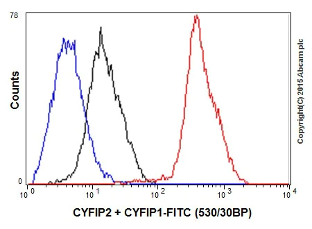 Flow Cytometry (Intracellular) - Anti-CYFIP2 + CYFIP1 antibody [EPR17848-87] (AB204129)