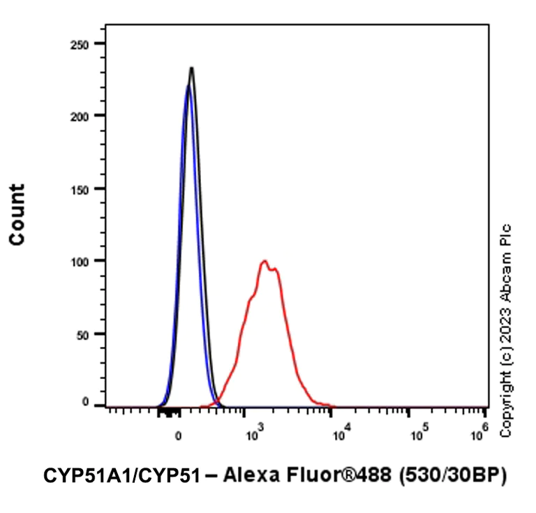 Flow Cytometry (Intracellular) - Anti-CYP51A1/CYP51 antibody [EPR27379-150] (AB315800)