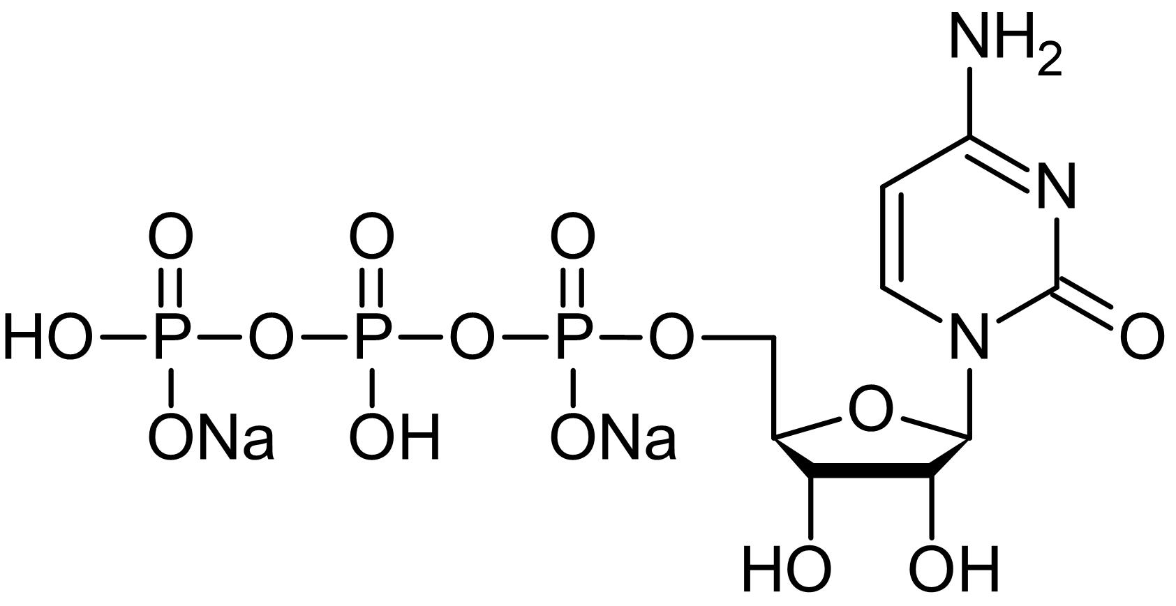 Chemical Structure - Cytidine-5'-triphosphate (CTP) disodium salt, P2X purinergic receptor agonist (AB146217), expandable thumbnail