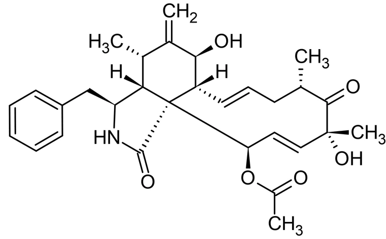 Chemical Structure - Cytochalasin D, actin polymerization inhibitor (AB143484)