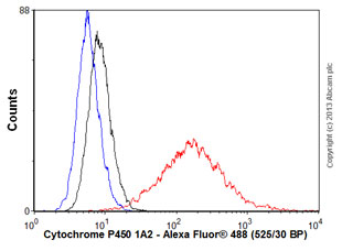Flow Cytometry (Intracellular) - Anti-Cytochrome P450 1A2 antibody [EPR6138(2)] (ab151728), expandable thumbnail