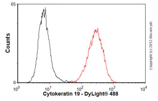 Flow Cytometry (Intracellular) - Anti-Cytokeratin 19 antibody [BA-17] (AB7755)