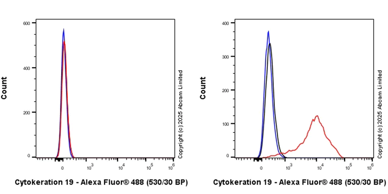 Flow Cytometry (Intracellular) - Anti-Cytokeratin 19 antibody [EP1580Y] - Rat IgG2a (Chimeric) (AB323561)