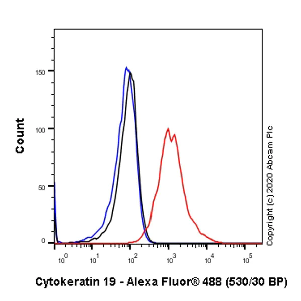 Flow Cytometry - Anti-Cytokeratin 19 antibody [LP2K] - BSA and Azide free (AB255939)