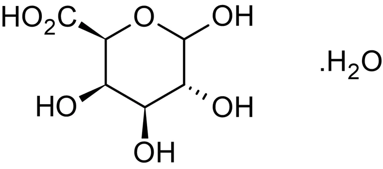 Chemical Structure - D-(+)-Galacturonic acid monohydrate, purified product from pectin (AB145479)
