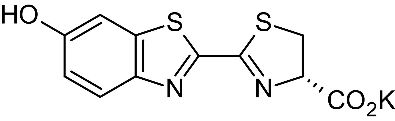 Chemical Structure - D-Luciferin potassium salt, chemiluminescent luciferase substrate (AB143655), expandable thumbnail