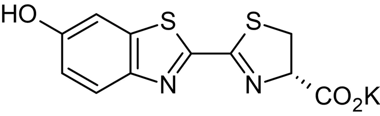 Chemical Structure - D-Luciferin potassium salt, chemiluminescent luciferase substrate (AB143655)