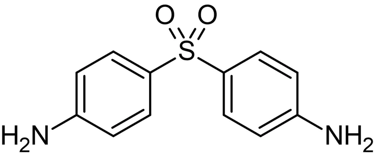 Chemical Structure - Dapsone, Antibacterial and anti-inflammatory agent (AB141203)