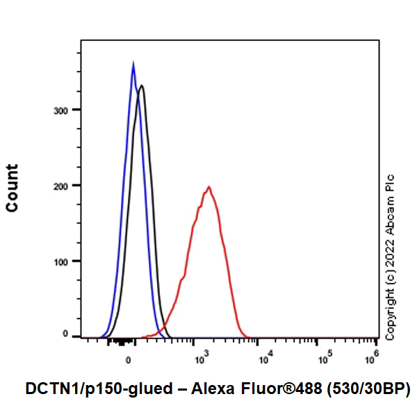 Flow Cytometry (Intracellular) - Anti-DCTN1/p150-glued antibody [EPR26464-28] (BSA and Azide free) (AB302630), expandable thumbnail