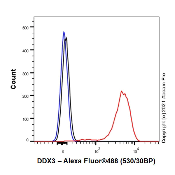 Flow Cytometry (Intracellular) - Anti-DDX3 antibody [EPR24221-72] - BSA and Azide free (AB288451)