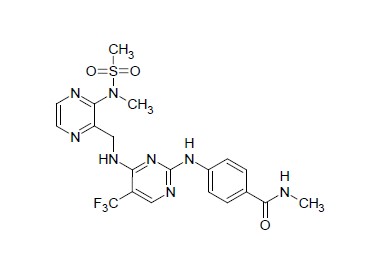 Chemical Structure - Defactinib, FAK inhibitor (AB254452)