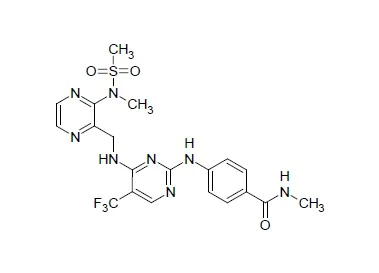 Chemical Structure - Defactinib, FAK inhibitor (AB254452)