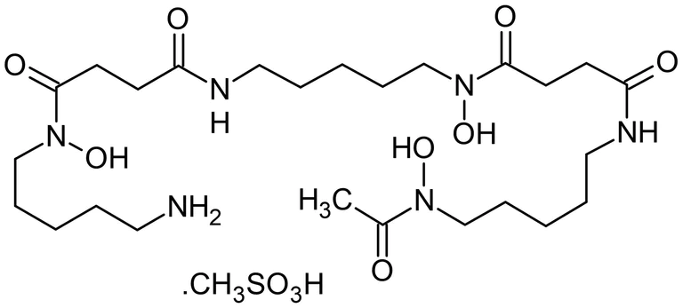 Chemical Structure - Deferoxamine mesylate, Iron chelator (AB120727)