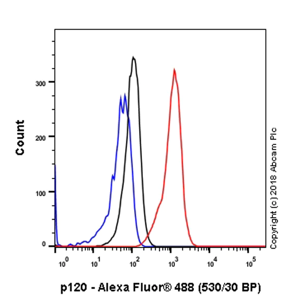 Flow Cytometry (Intracellular) - Anti-delta 1 Catenin/CAS antibody [SP63] - BSA and Azide free (AB236441)