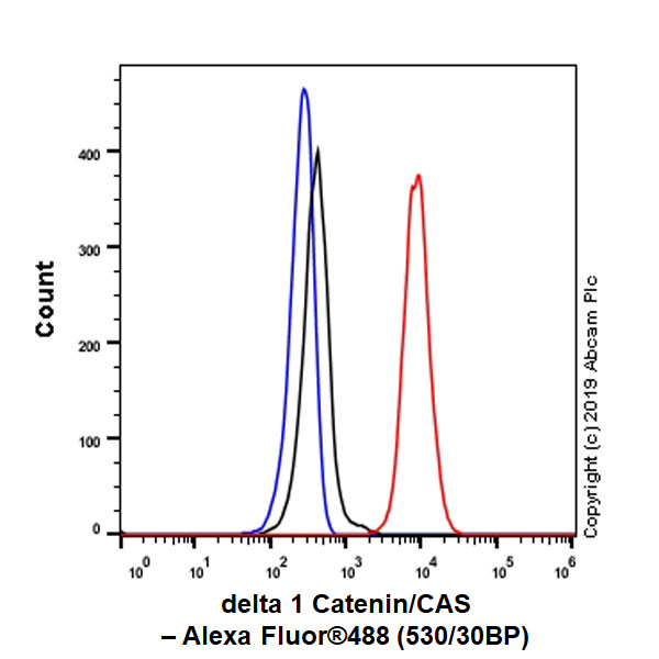 Flow Cytometry (Intracellular) - Anti-delta 1 Catenin/CAS antibody [YE372] (AB32095), expandable thumbnail