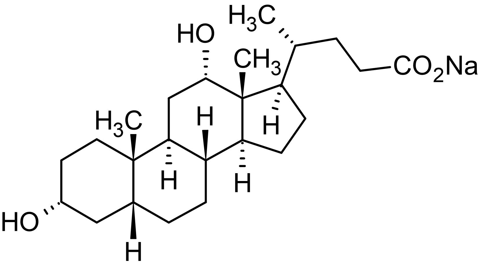 Chemical Structure - Deoxycholic acid sodium salt, Ionic detergent (AB146305), expandable thumbnail