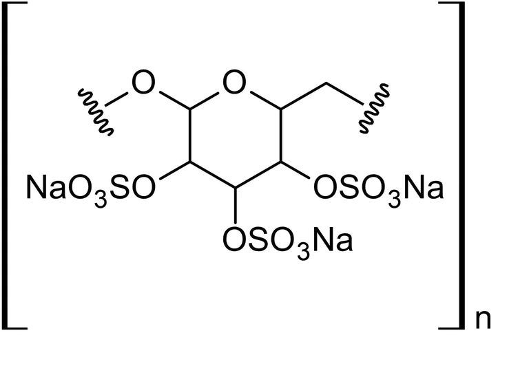 Chemical Structure - Dextran sulfate, anhydroglucose polymer (AB146569)