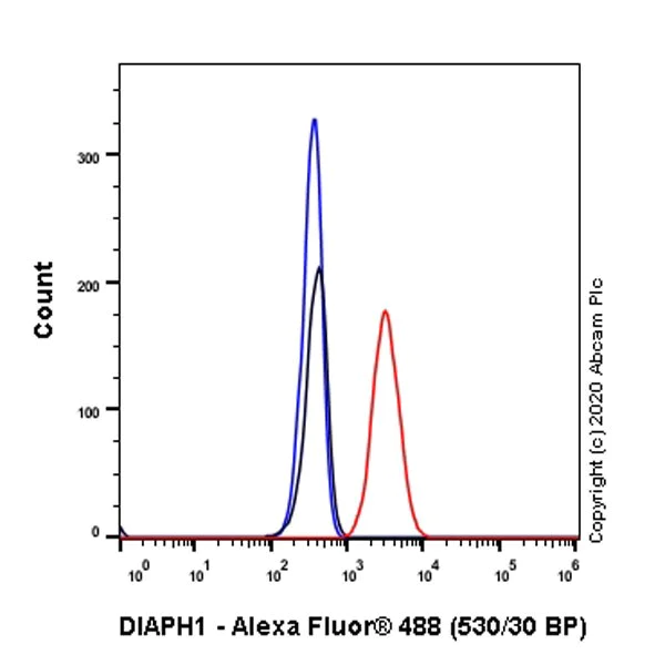 Flow Cytometry (Intracellular) - Anti-DIAPH1 antibody [EPR7948] - BSA and Azide free (AB248325)