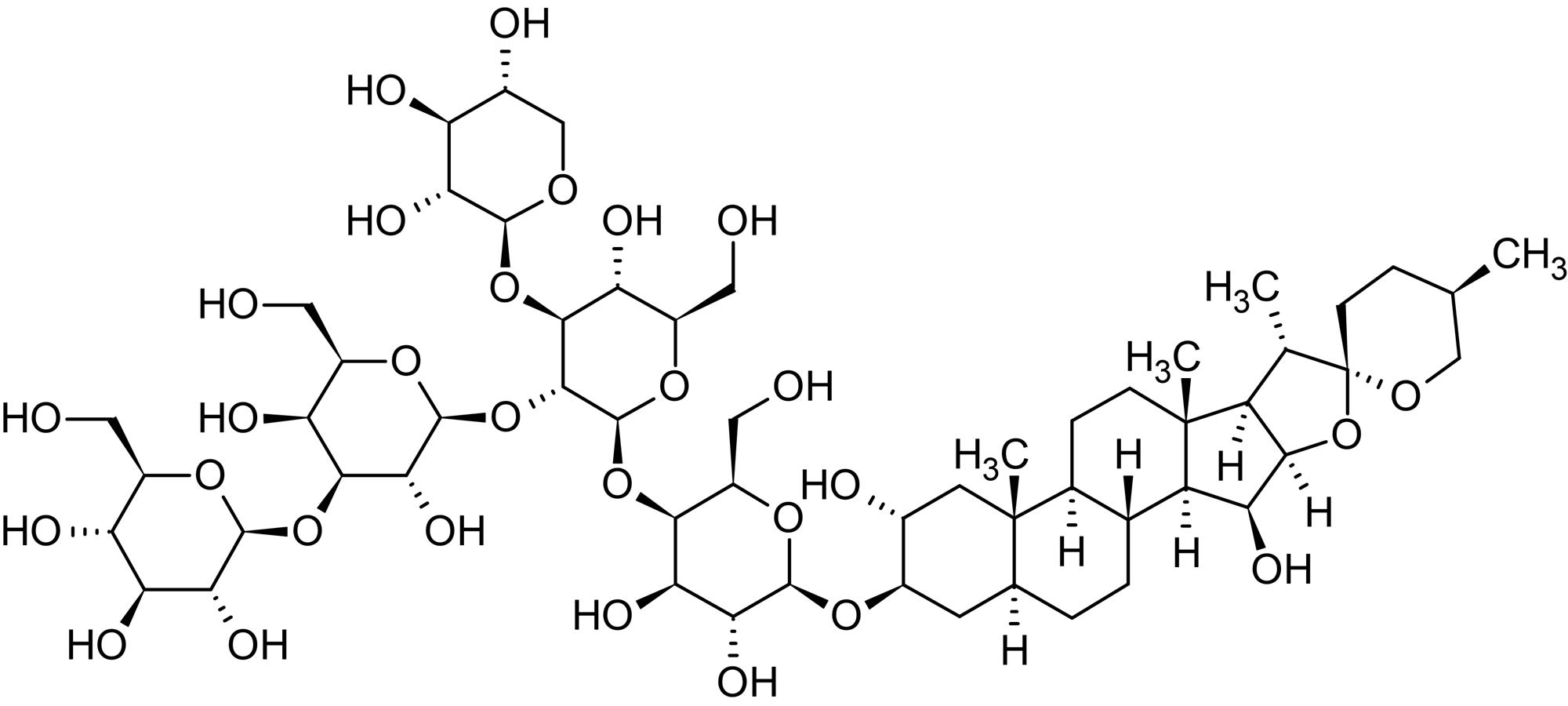 Chemical Structure - Digitonin, detergent for solubilizing receptors and cellular membranes (AB141501), expandable thumbnail