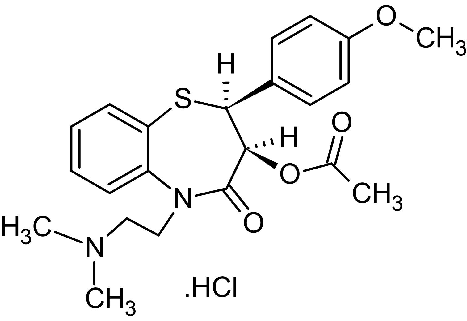 Chemical Structure - Diltiazem, L-type Ca2+ channel antagonist (AB120260), expandable thumbnail