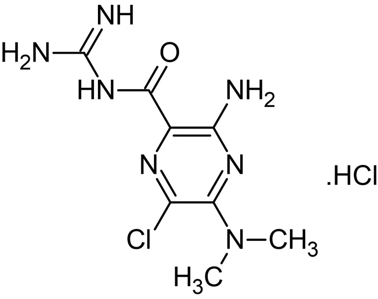 Chemical Structure - Dimethylamiloride hydrochloride (5-(N,N-Dimethyl)amiloride hydrochloride), Na+/H+ exchange blocker (AB145569)