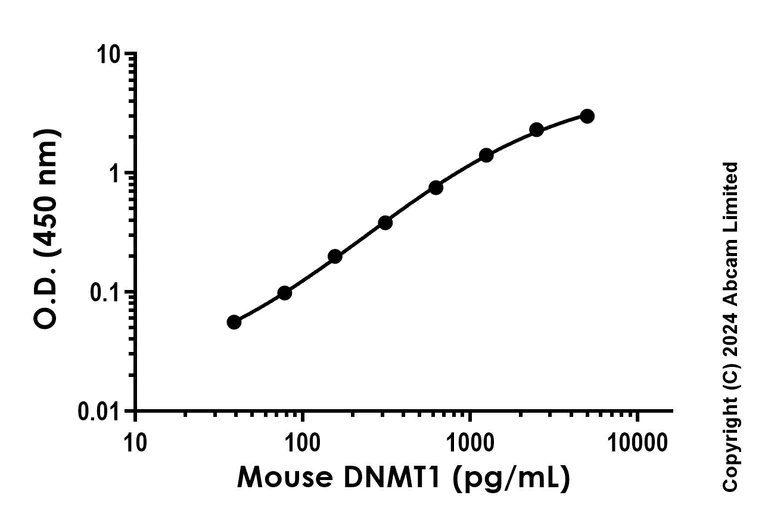 Sandwich ELISA - Anti-Dnmt1 antibody [EPR23316-13] - BSA and Azide free (Detector) (AB281095)