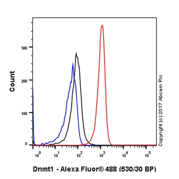Flow Cytometry (Intracellular) - Anti-Dnmt1 antibody [EPR3521(2)] - BSA and Azide free (AB191382)