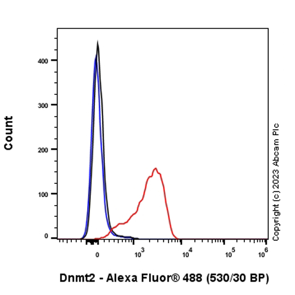 Flow Cytometry (Intracellular) - Anti-Dnmt2 antibody [EPR24232-63] - BSA and Azide free (AB308121), expandable thumbnail