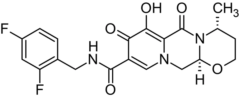 Chemical Structure - Dolutegravir, HIV integrase inhibitor (AB231511)